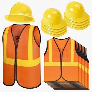 Children’s Construction Party Hats and Vests